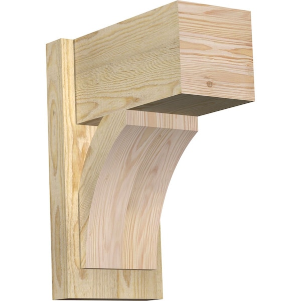 Ekena Millwork Thorton Block Rough Sawn Outlooker, Douglas Fir, 8"W x 14"D x 18"H OUT08X14X18THR05RDF - main